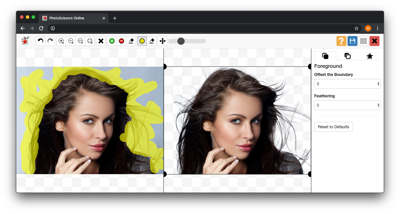 how to remove background around hair 2